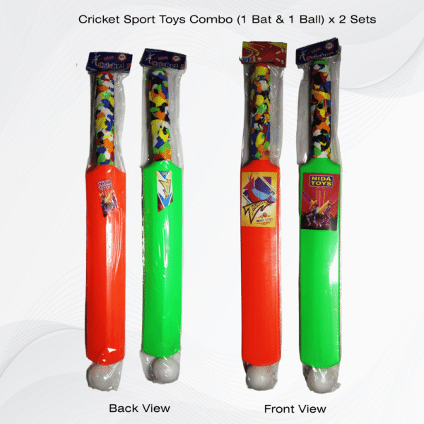 Plastic Cricket Bat and Ball Combo