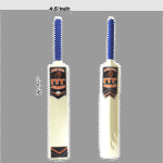NIDA PVC Cricket Bat - Full Size, Heavy-Duty for Tennis Ball Play, with Ergonomic Anti-Slip Grip (766g) - Image 2