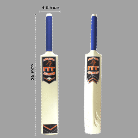 NIDA PVC Cricket Bat - Full Size, Heavy-Duty for Tennis Ball Play, with Ergonomic Anti-Slip Grip (766g) - Image 2