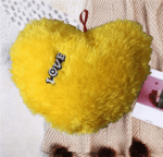 Comfort Fur Heart Pillow - Image 4