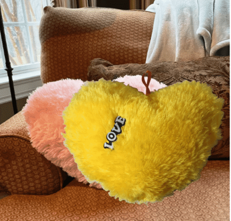 Comfort Fur Heart Pillow - Image 6
