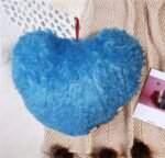 Comfort Fur Heart Pillow - Image 2