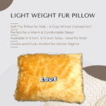 Baby Fur Pillow-Golden - Image 3