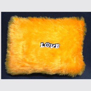 Baby Fur Pillow-Yellow