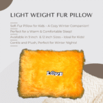 Baby Fur Pillow-Yellow - Image 3