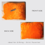 Baby Fur Pillow- Orange - Image 5