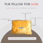 Baby Fur Pillow-Golden - Image 4