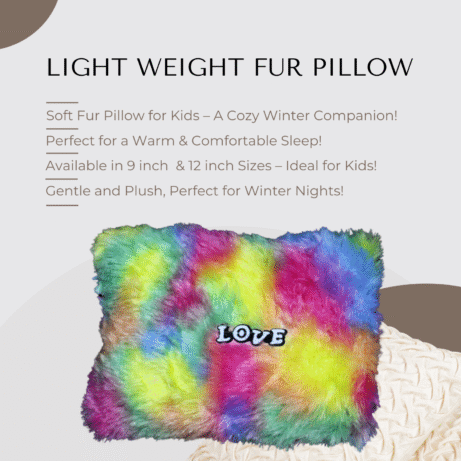 Baby Fur Pillow-Multicolor - Image 5