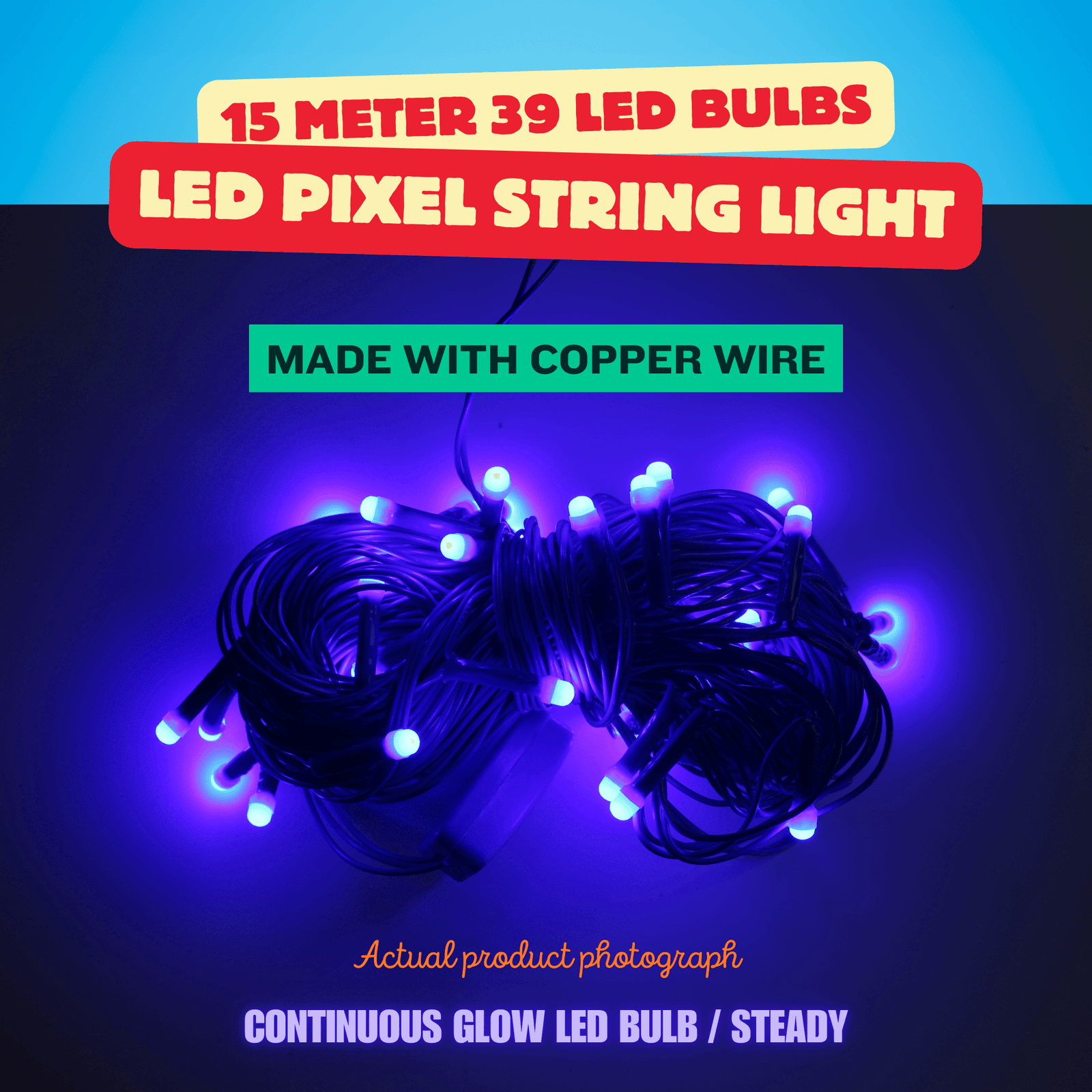 15 M LED String/Pixel Lights