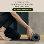 4mm Thickness Yoga Mat – 2ft x 6ft, EVA , Non-Slip Exercise Mat for Home Workout, Pilates, Gym & Fitness (Anti-Skid, Eco-friendly) Pack of 1 - Image 3