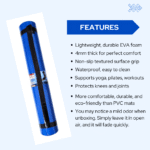 4mm Thickness Yoga Mat – 2ft x 6ft, EVA , Non-Slip Exercise Mat for Home Workout, Pilates, Gym & Fitness (Anti-Skid, Eco-friendly) - Image 2