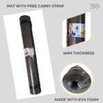 4mm Thickness Yoga Mat – 2ft x 6ft, EVA , Non-Slip Exercise Mat for Home Workout, Pilates, Gym & Fitness (Anti-Skid, Eco-friendly)