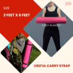 4mm Thickness Yoga Mat – 2ft x 6ft, EVA , Non-Slip Exercise Mat for Home Workout, Pilates, Gym & Fitness (Anti-Skid, Eco-friendly) - Image 3