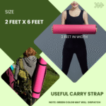 4mm Thickness Yoga Mat – 2ft x 6ft, EVA , Non-Slip Exercise Mat for Home Workout, Pilates, Gym & Fitness (Anti-Skid, Eco-friendly) - Image 2