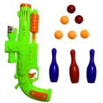 Soft Ping Pong Gun Toy for Kids - Safe and Gentle Plastic Gun - Adult Supervision Required - 10.5 Inch (Pack of 1) - Image 3