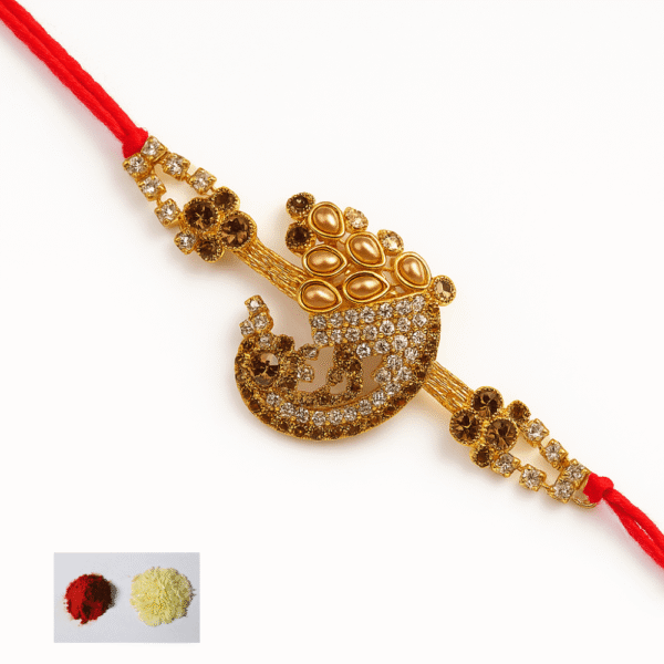 Gemstone Rakhi Bracelet Combo