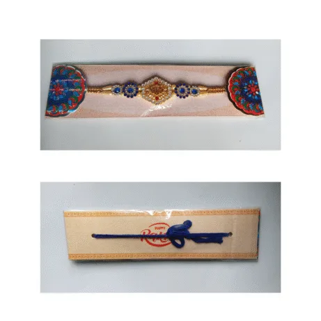 Gemstone Rakhi Bracelet Combo - Image 2