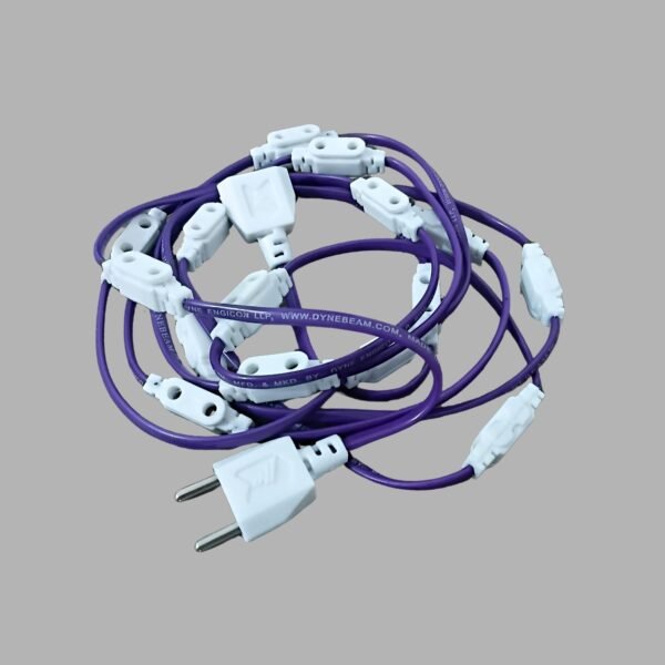 DYNEBEAM ®16+1 LED String Light Connector – Jhalar Jointer for Festive Lighting-Female Sockets Wire Connector (Pack of 1)