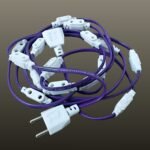 DYNEBEAM ® 16+1 LED String Light Connector – Jhalar Jointer for Festive Lighting-Female Sockets Wire Connector (Pack of 1)