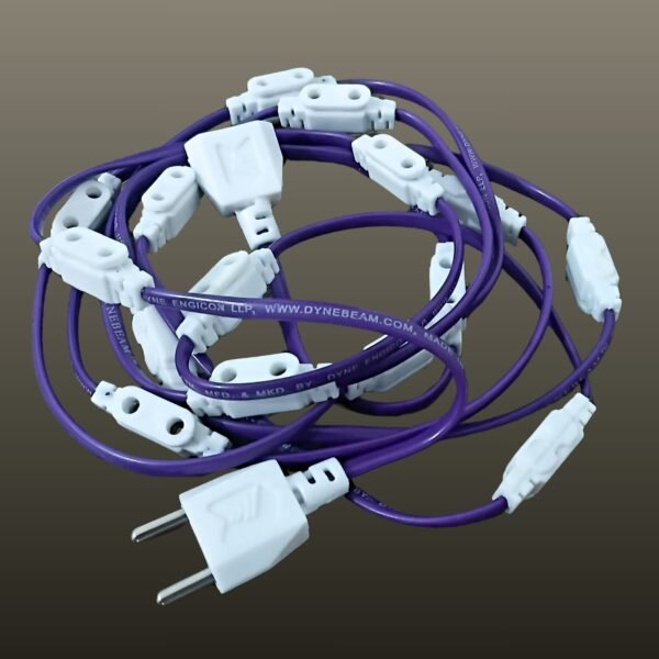 DYNEBEAM ® 16+1 LED String Light Connector – Jhalar Jointer for Festive Lighting-Female Sockets Wire Connector (Pack of 1)