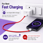 DYNEBEAM USB Type C Fast Charging Cable, 6A, 1 Meter, Soft Silicone USB A to Type C Data Cable, Supports SuperVOOC, VOOC, Warp, Dash, Dart & SuperDart Charging, Compatible with OnePlus, Realme & Oppo Smartphones, Android Auto, Apple CarPlay, (Pack of 1) - Image 5