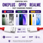 DYNEBEAM USB Type C Fast Charging Cable, 6A, 1 Meter, Soft Silicone USB A to Type C Data Cable, Supports SuperVOOC, VOOC, Warp, Dash, Dart & SuperDart Charging, Compatible with OnePlus, Realme & Oppo Smartphones, Android Auto, Apple CarPlay, (Pack of 1) - Image 3